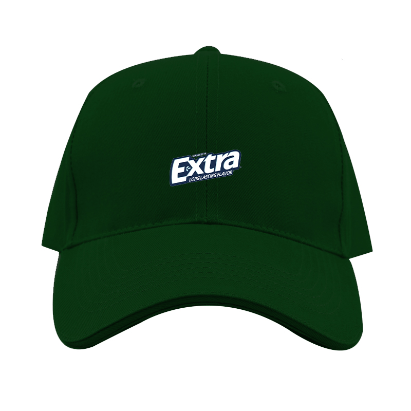 Extra Gum Logo  Dad Baseball Cap Hat