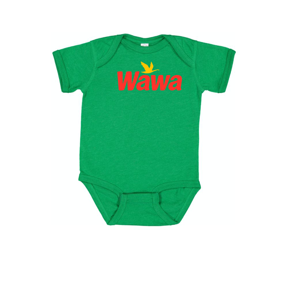 Wawa Gas Station Logo Baby Onesie Romper