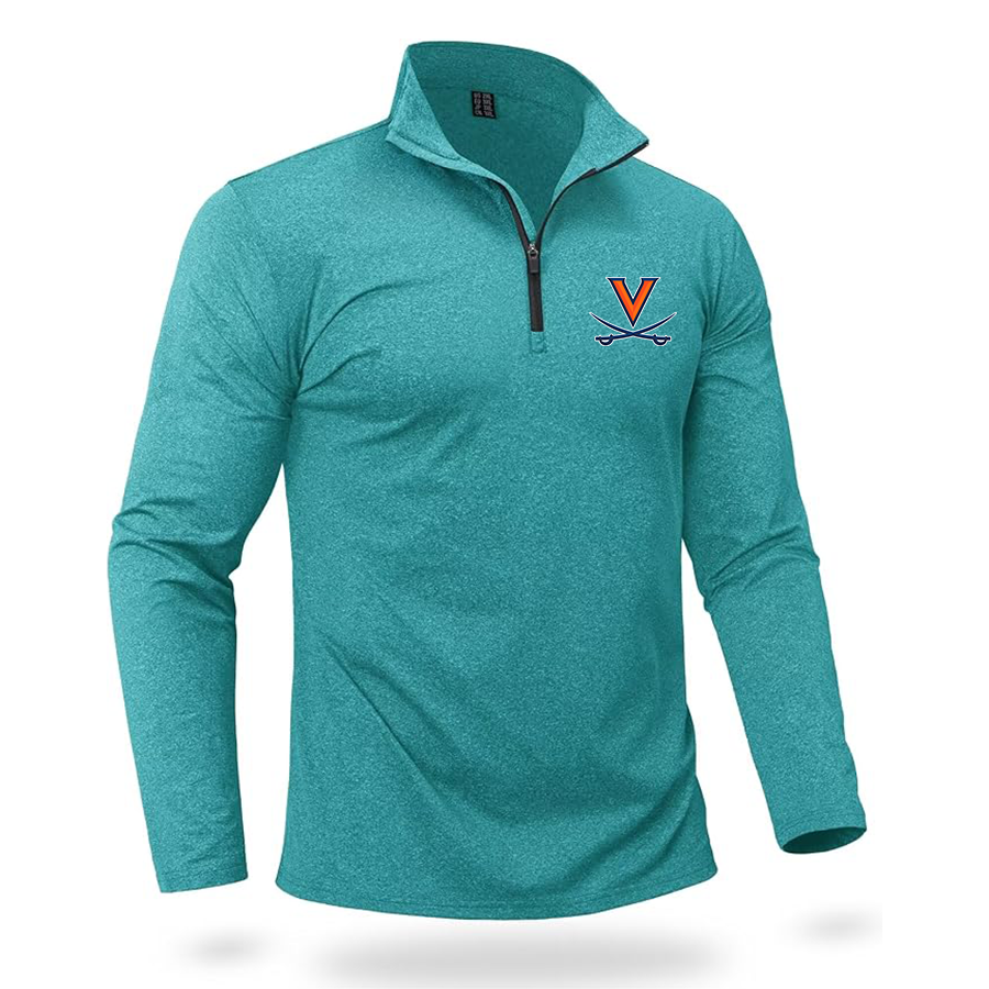 Men's (Design Here) Boladeci Men_s Quarter Zip Pullover Premium Fleece Lined Heather Long Sleeve Golf Shirts Midweight 1_4 Half Zip Sweatshirts
