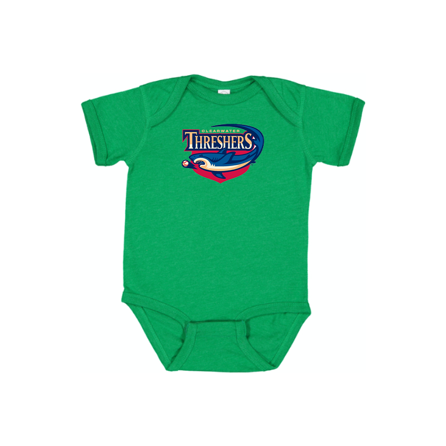 Clearwater Threshers Logo Baby Onesie Romper