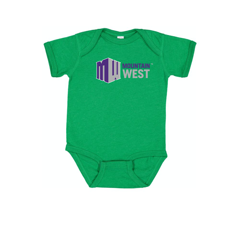 Mountain West Conference Logo Baby Onesie Romper