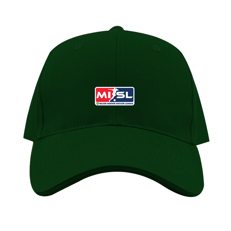 Major Indoor Soccer League Logo  Dad Baseball Cap Hat