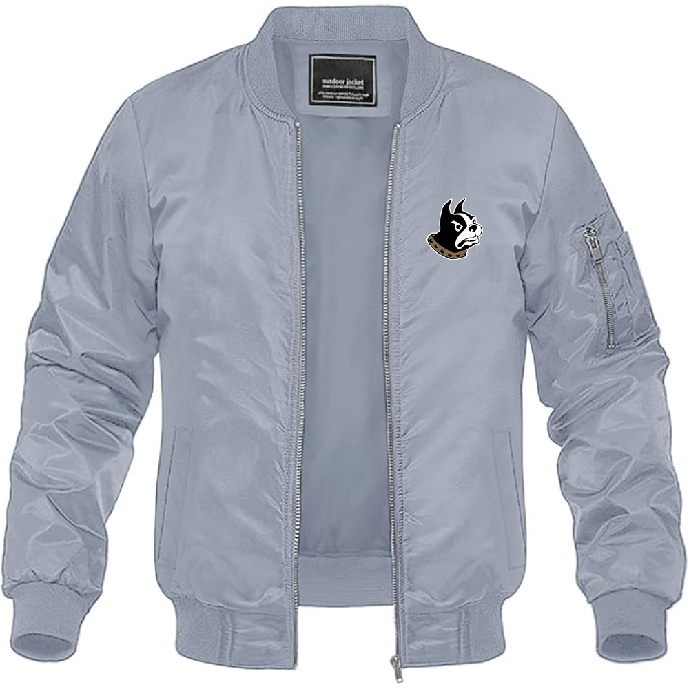 Men's  Woffrd Terriers Lightweight Bomber Jacket Windbreaker Softshell Varsity Jacket Coat
