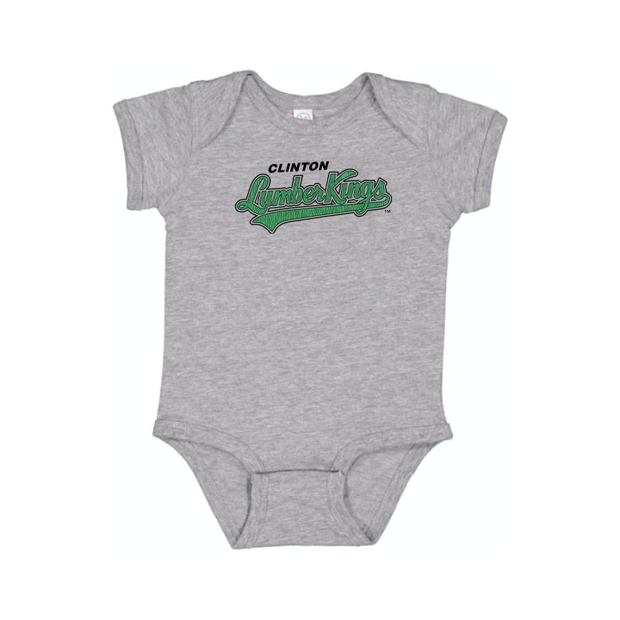 Clinton LumberKings   Logo Baby Onesie Romper