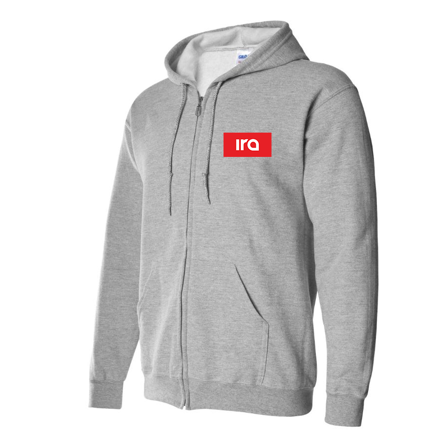 Men's IRA Logo Zipper Hoodie