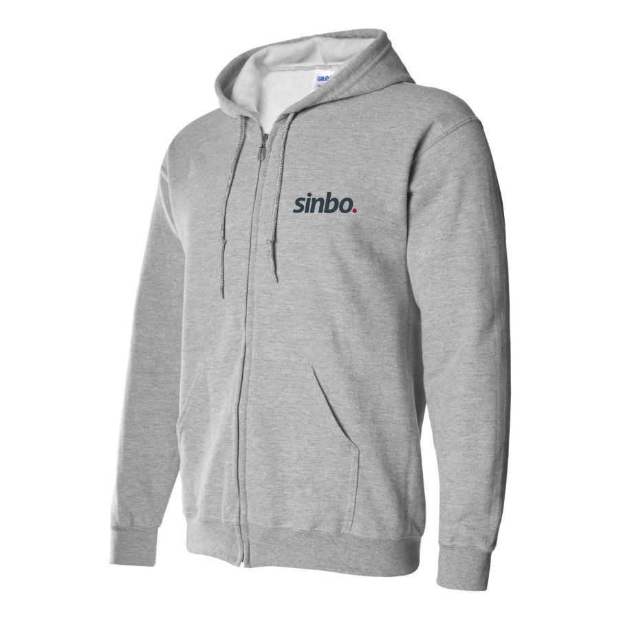 Men's Sinbo Logo  Zipper Hoodie