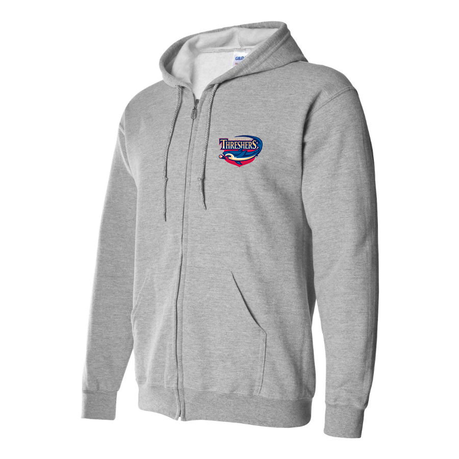 Men's Clearwater Threshers Logo Zipper Hoodie