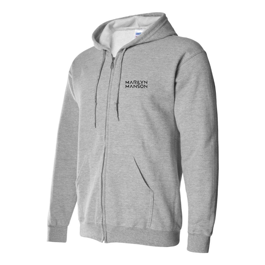 Men's Marilyn Manson Logo Zipper Hoodie