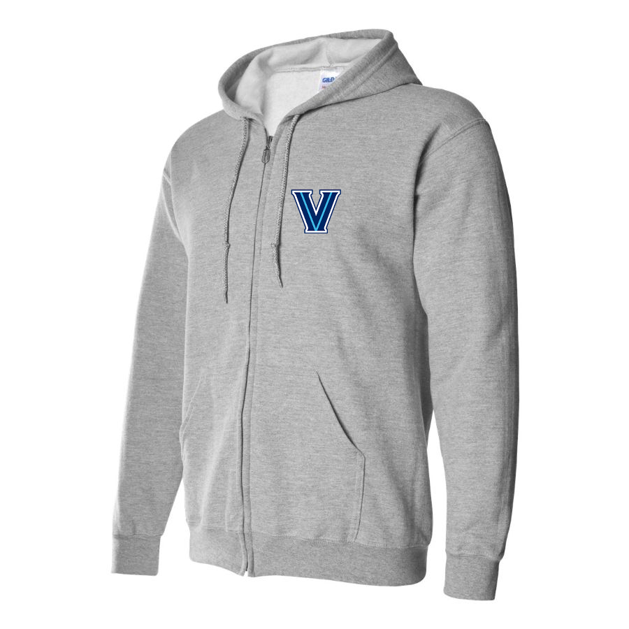 Men's Villanova Wildcats Logo  Zipper Hoodie