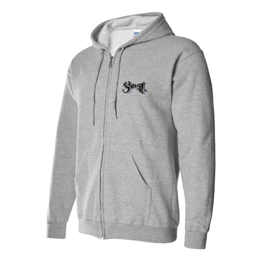 Men's Ghost Logo Zipper Hoodie