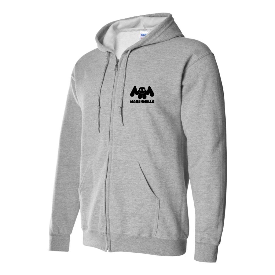 Men's  Marshmello Logo Zipper Hoodie