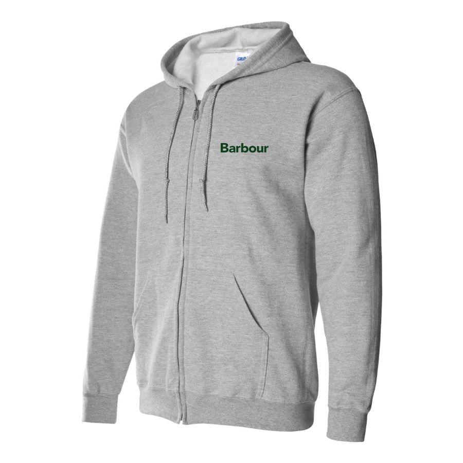 Men's  Barbour Logo Zipper Hoodie