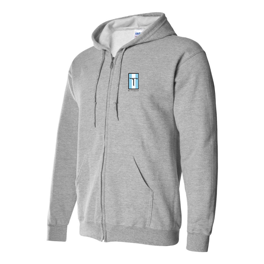Men's De Tomaso Logo Zipper Hoodie