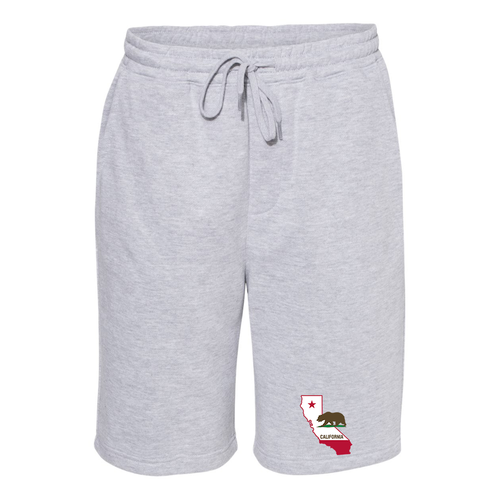 Men's  California Bear Map Independent Trading Co Midweight Fleece Short