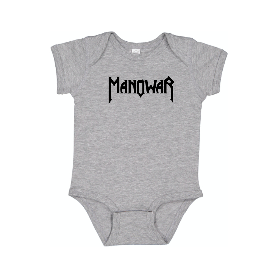 Manowar Logo Baby Onesie Romper