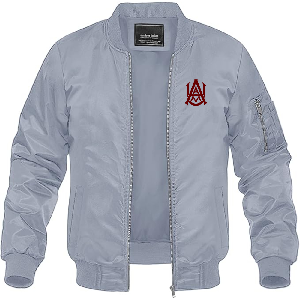Men's Alabama AM Bulldogs   Lightweight Bomber Jacket Windbreaker Softshell Varsity Jacket Coat