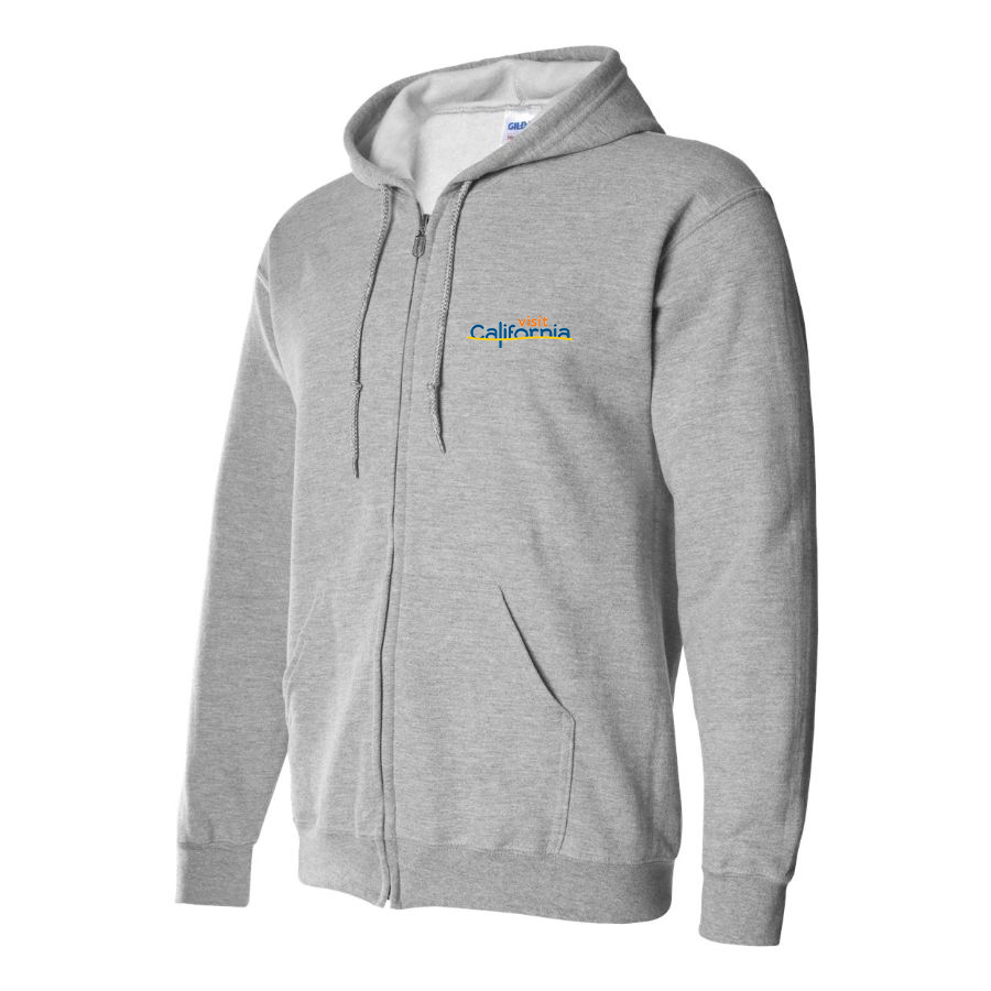 Men's  Visit California   Zipper Hoodie