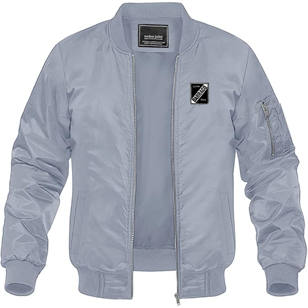 Men's Darracq Logo Lightweight Bomber Jacket Windbreaker Softshell Varsity Jacket Coat