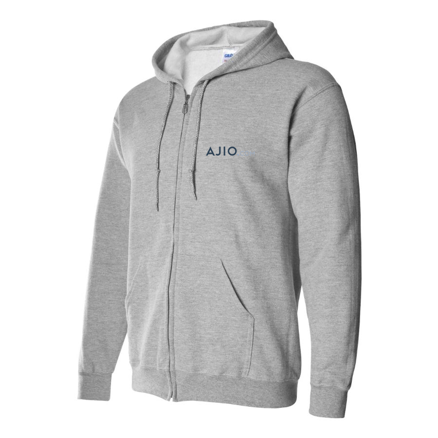 Men's Ajio Logo Zipper Hoodie