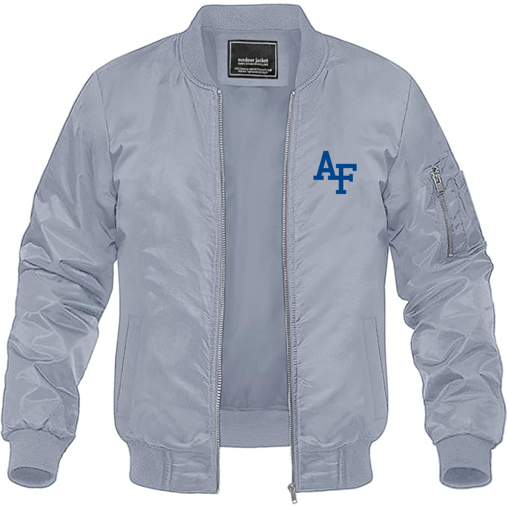 Men's Air Force Falcons  Lightweight Bomber Jacket Windbreaker Softshell Varsity Jacket Coat