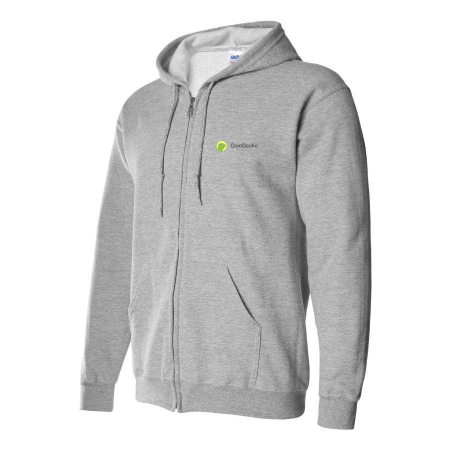 Men's CoinGecko Logo Zipper Hoodie
