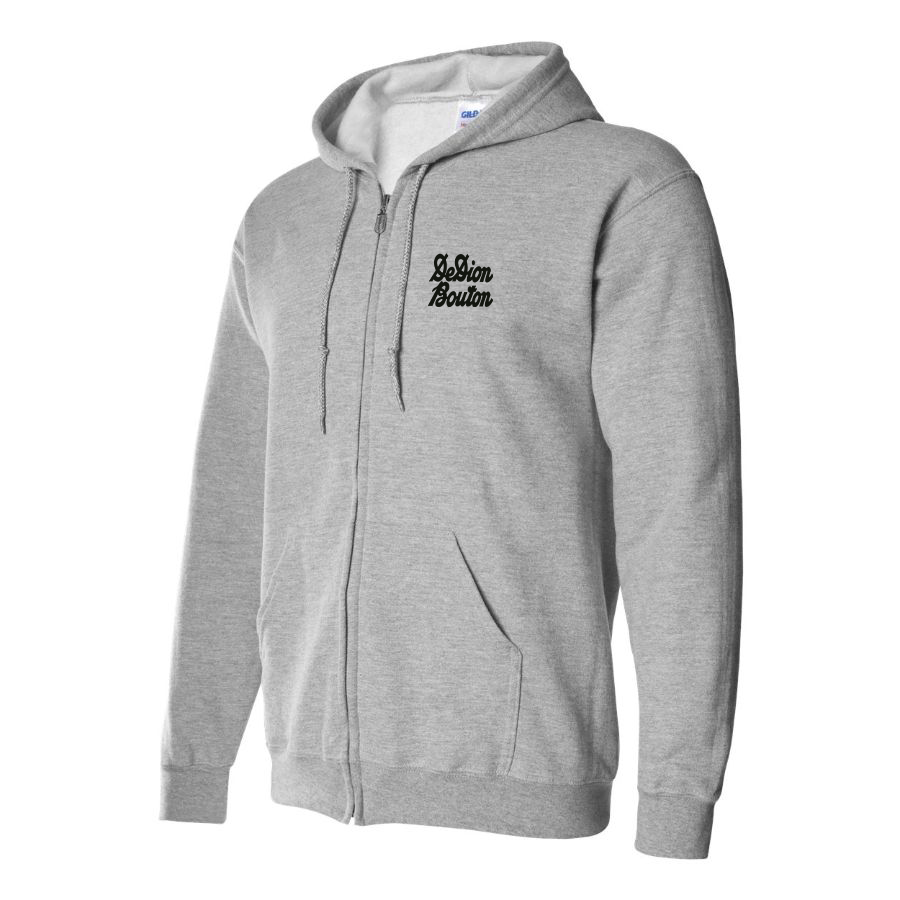 Men's De Dion Bouton Logo Zipper Hoodie