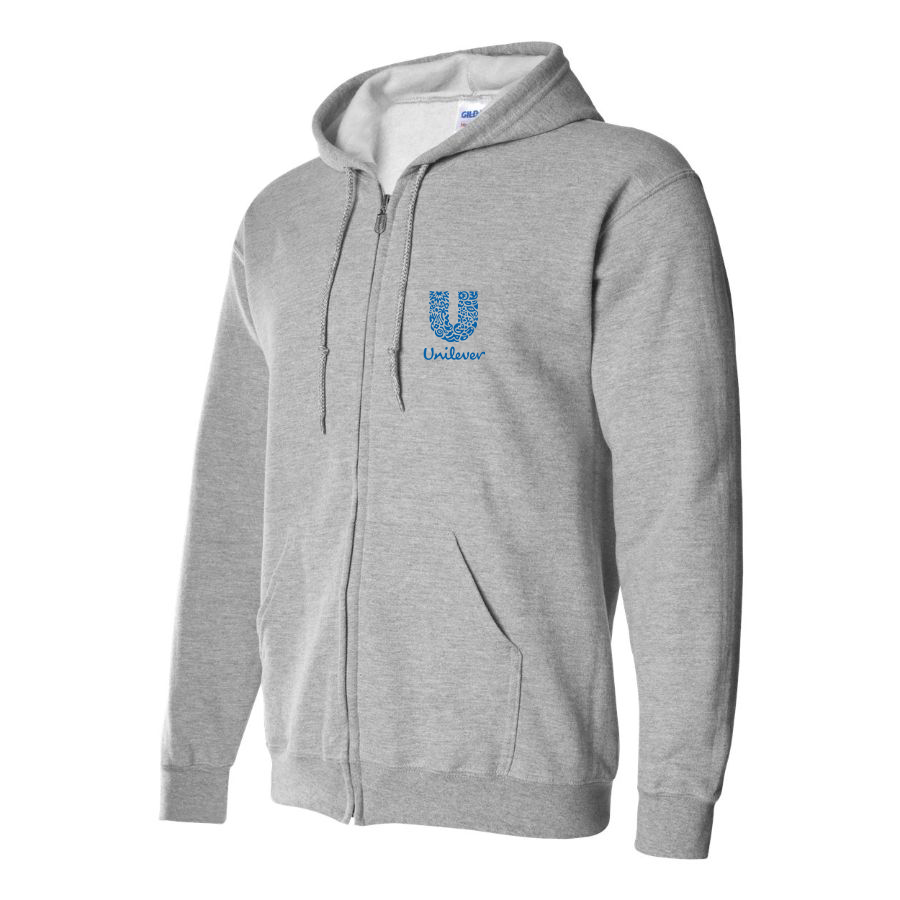Men's Unilever Logo  Zipper Hoodie