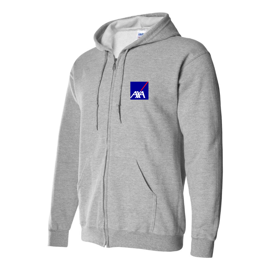 Men's Axa Logo Zipper Hoodie