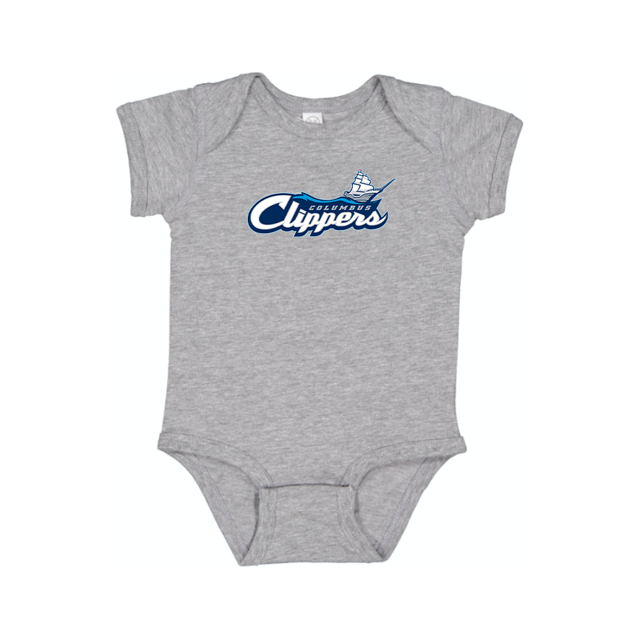Columbus Clippers Logo Baby Onesie Romper
