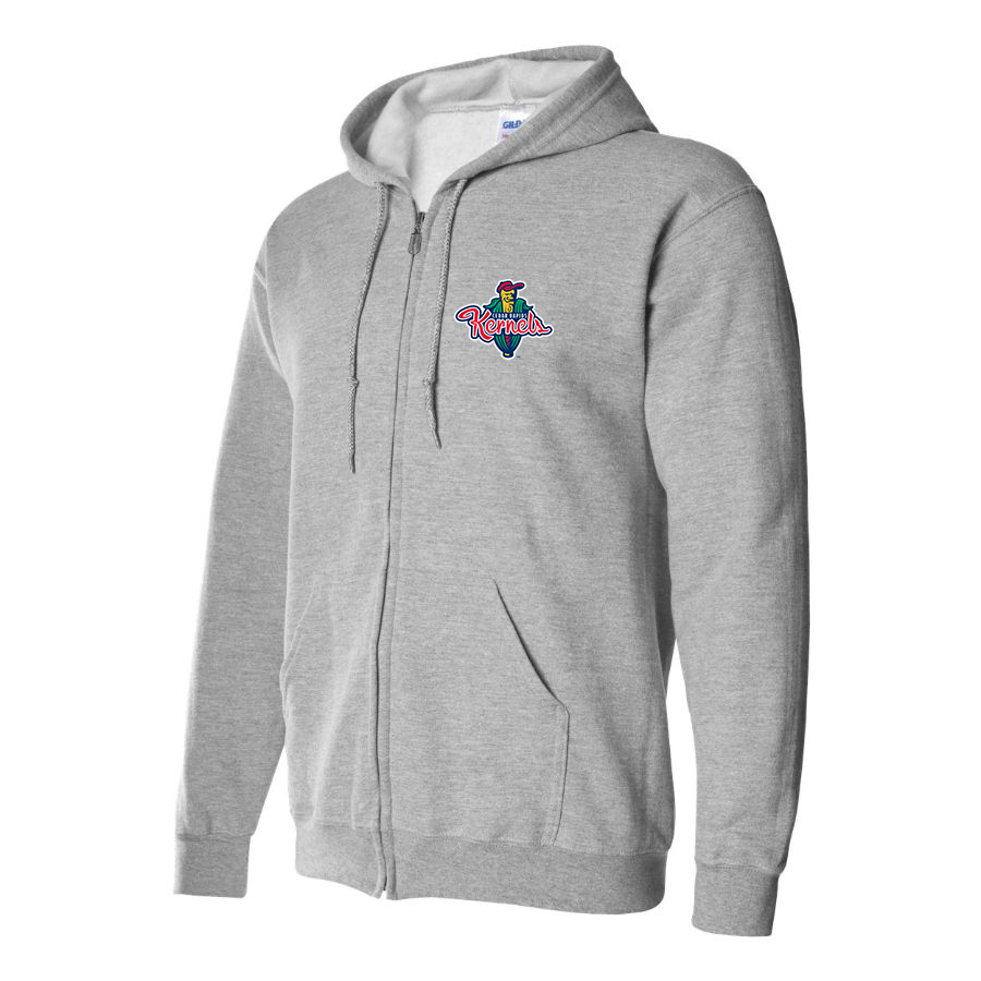 Men's Cedar Rapids Kernels Logo Zipper Hoodie