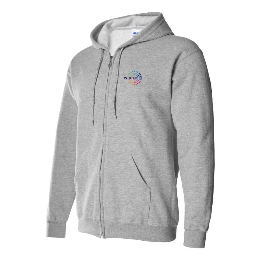 Men's Wipro Logo Zipper Hoodie