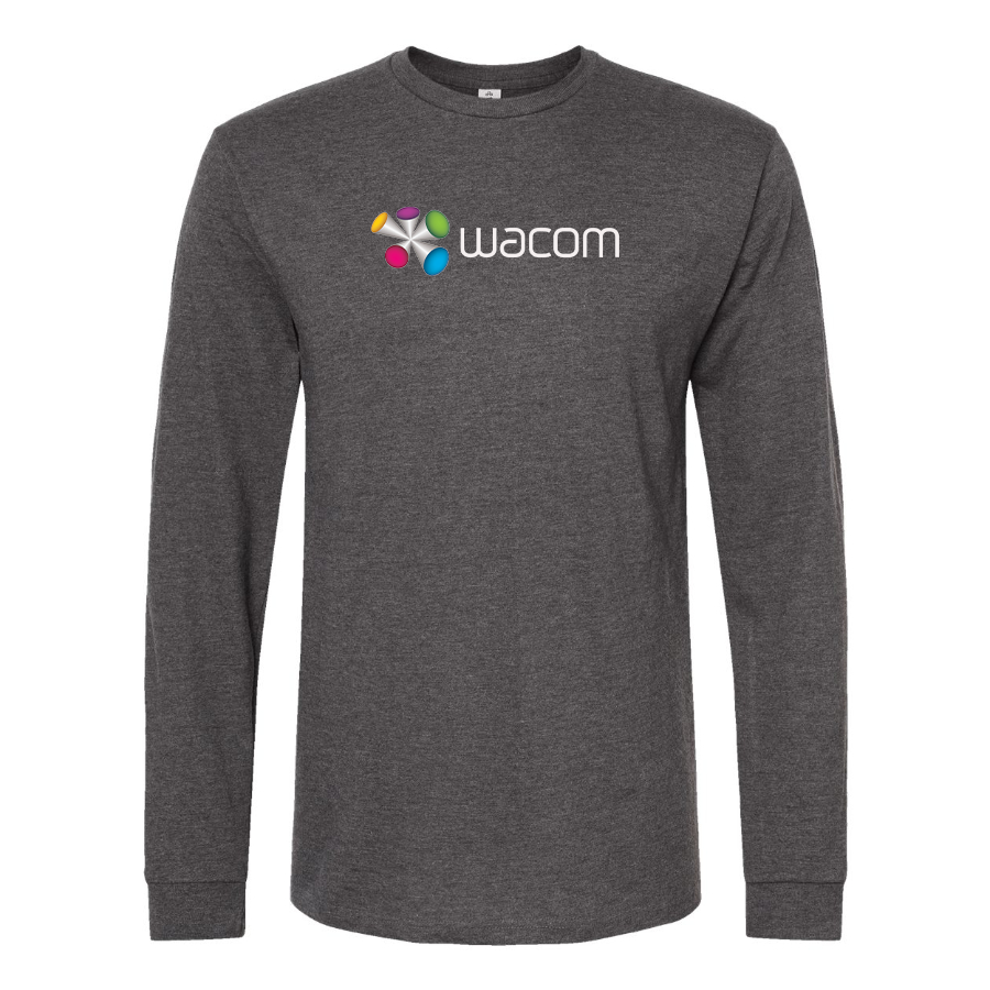 Men's Wacom Logo Cotton Long Sleeve T-Shirt