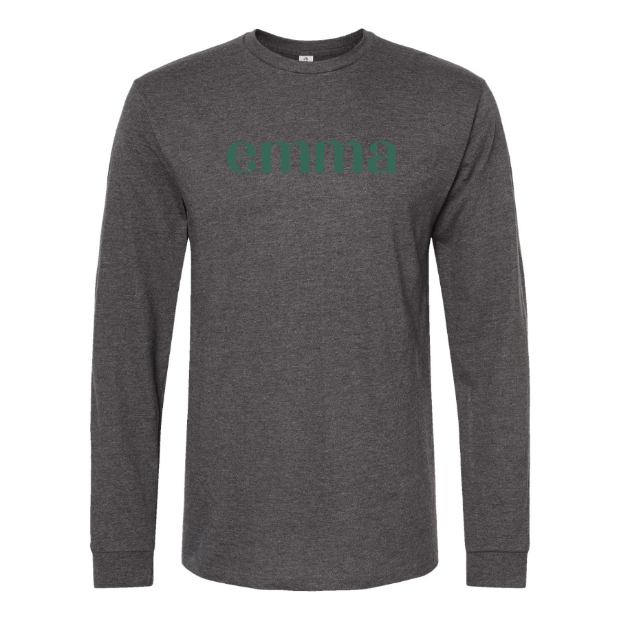 Men's Emma Logo Cotton Long Sleeve T-Shirt