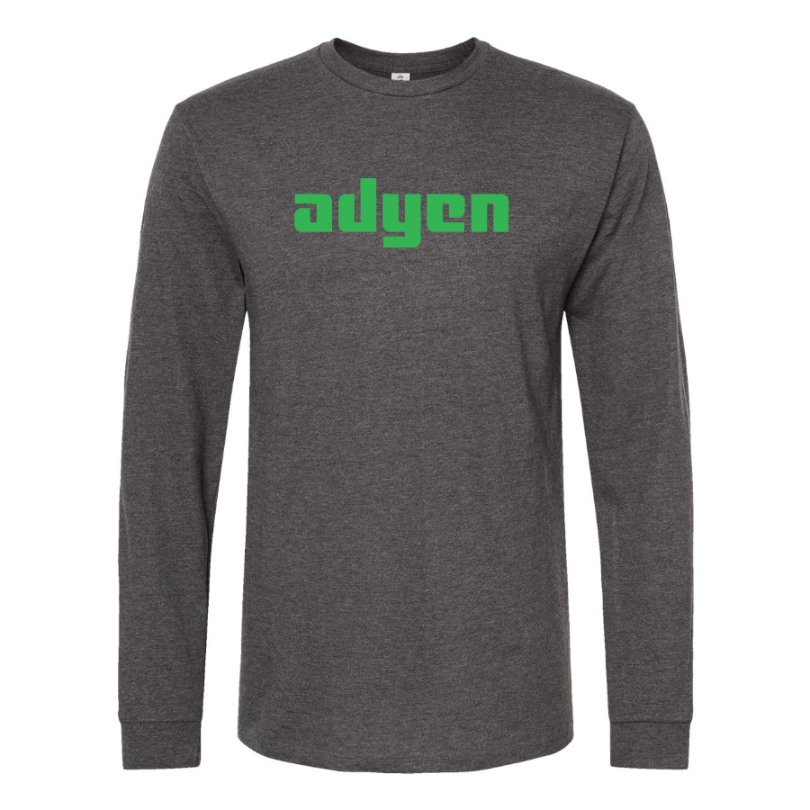Men's Adyen Logo Cotton Long Sleeve T-Shirt