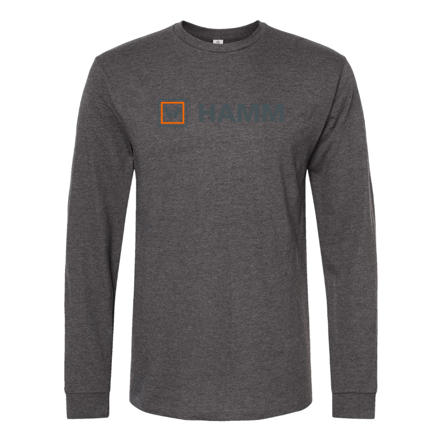 Men's Hamm Logo Cotton Long Sleeve T-Shirt