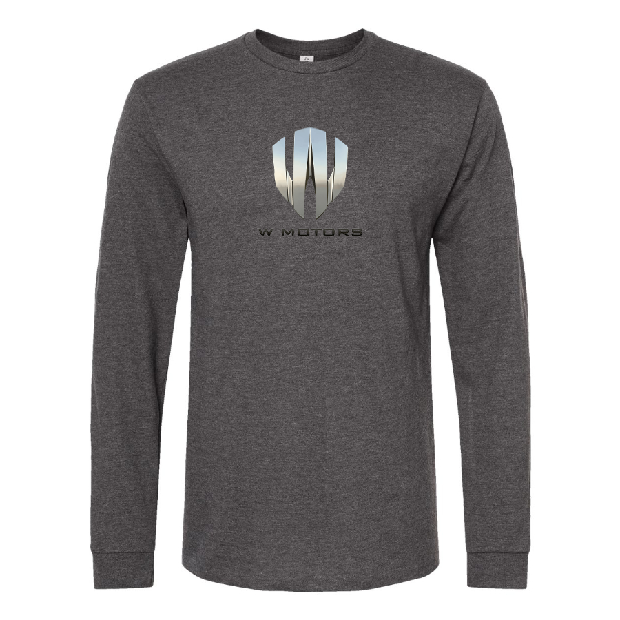 Men's W Motors Logo  Cotton Long Sleeve T-Shirt