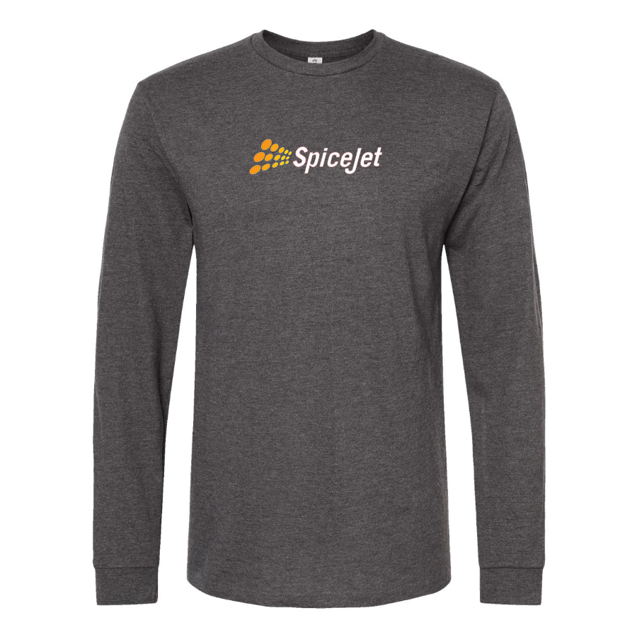 Men's SpiceJet Logo  Cotton Long Sleeve T-Shirt