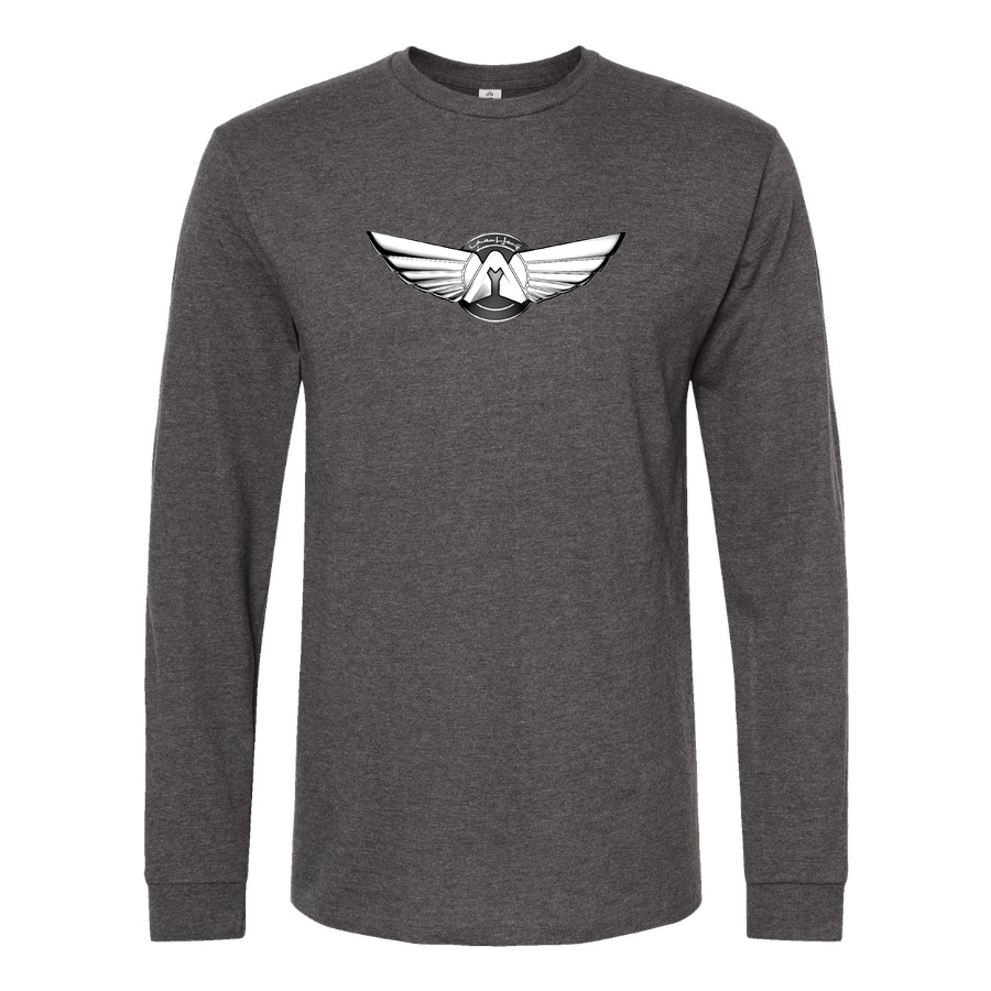 Men's Yuanhang Logo  Cotton Long Sleeve T-Shirt