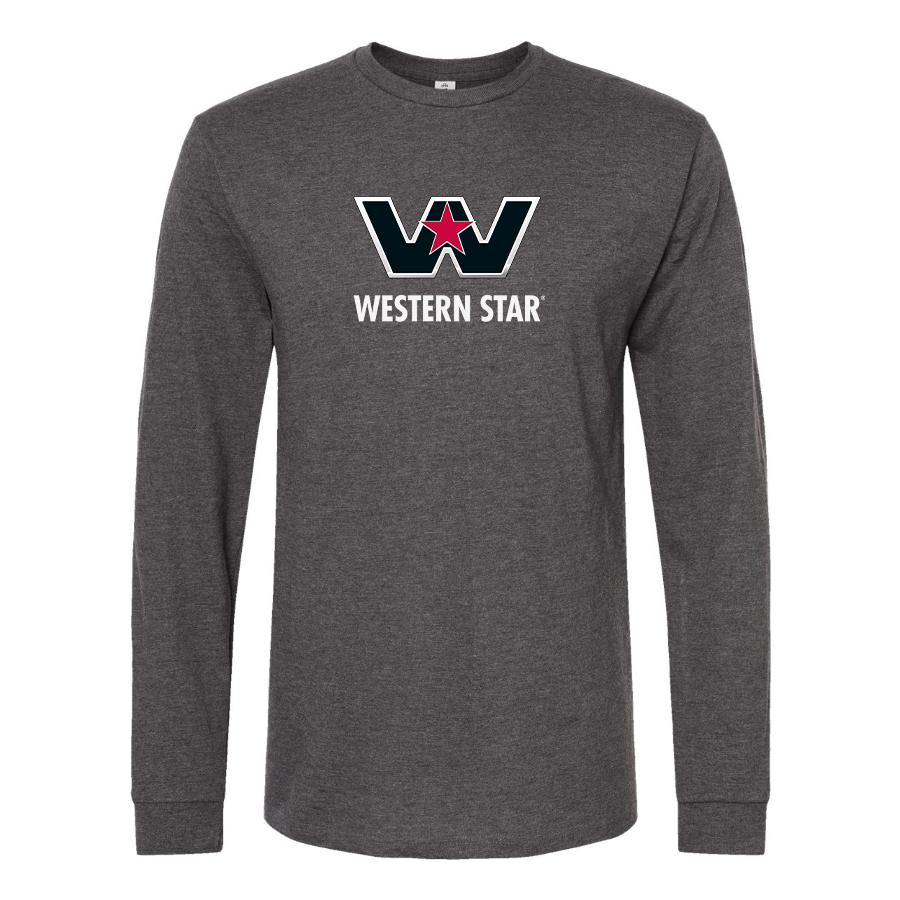 Men's Western Star Logo  Cotton Long Sleeve T-Shirt