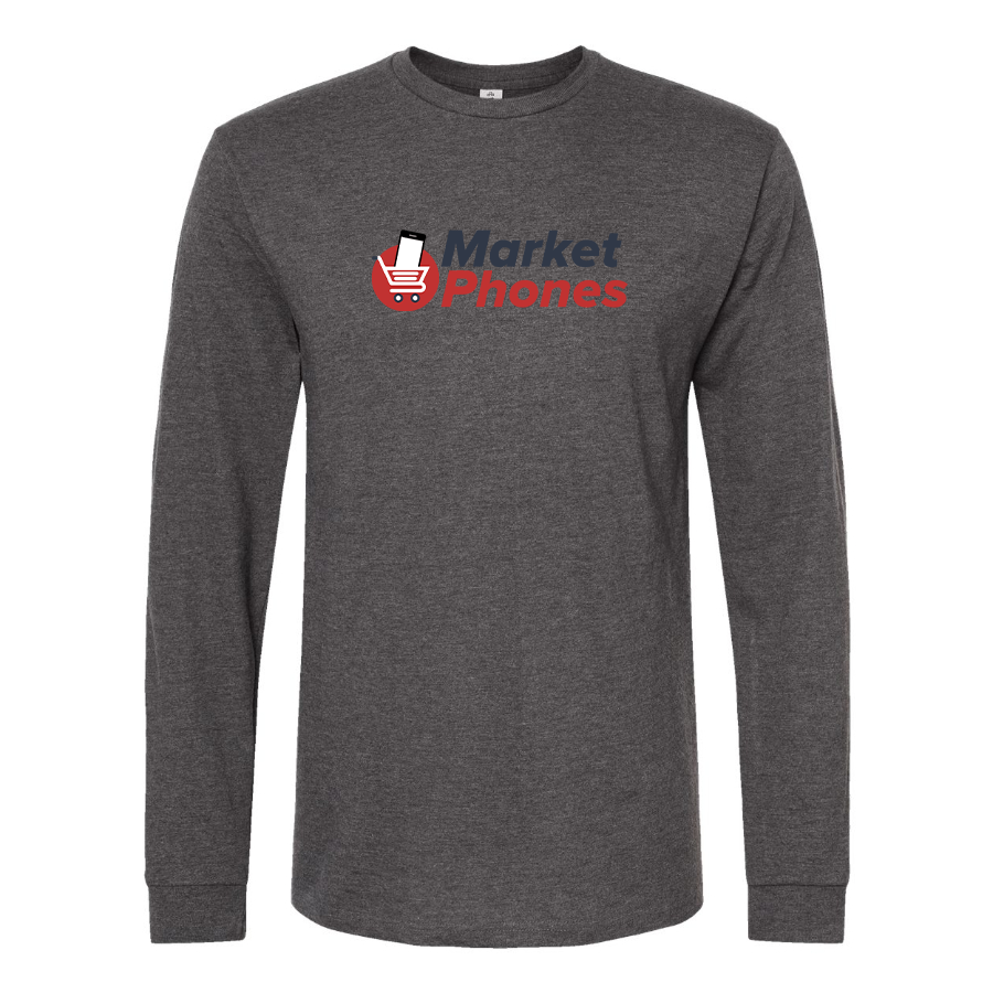 Men's MarketPhones.com Logo Cotton Long Sleeve T-Shirt