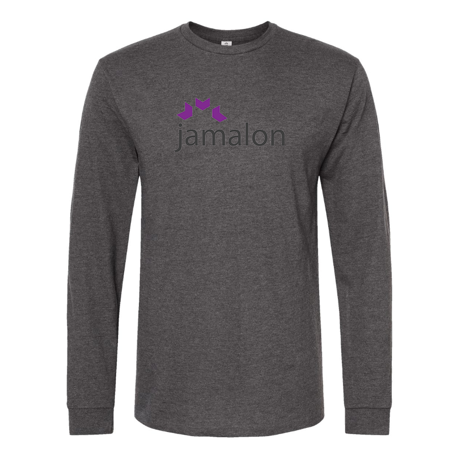 Men's Jamalon Logo Cotton Long Sleeve T-Shirt