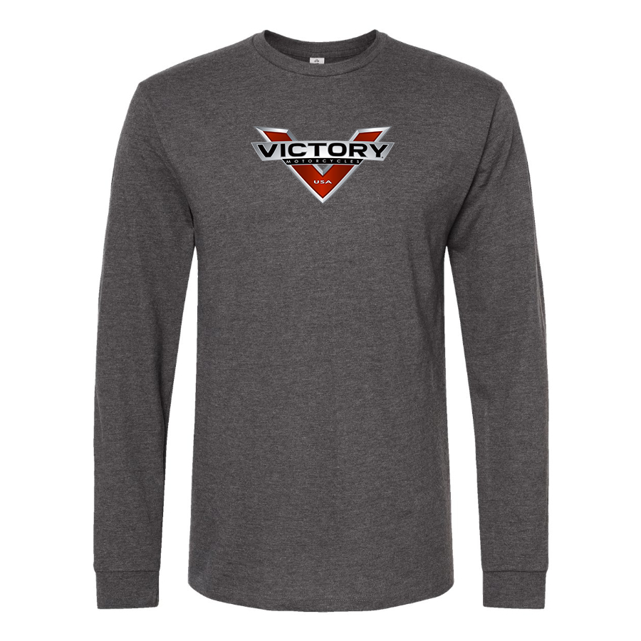 Men's Victory Logo Cotton Long Sleeve T-Shirt