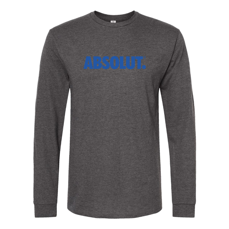 Men's Absolut Logo Cotton Long Sleeve T-Shirt