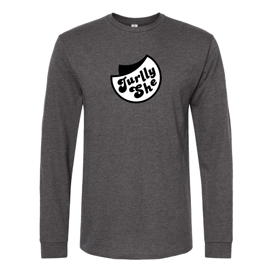 Men's Jurllyshe Logo Cotton Long Sleeve T-Shirt