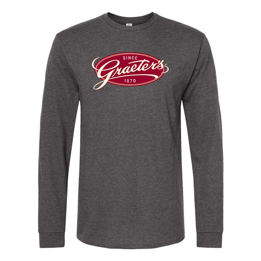 Men's Graeters Logo Cotton Long Sleeve T-Shirt