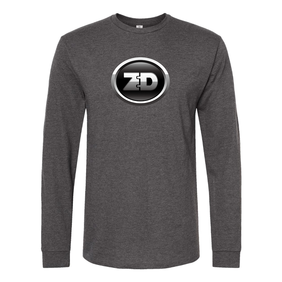 Men's Zhidou Logo Cotton Long Sleeve T-Shirt