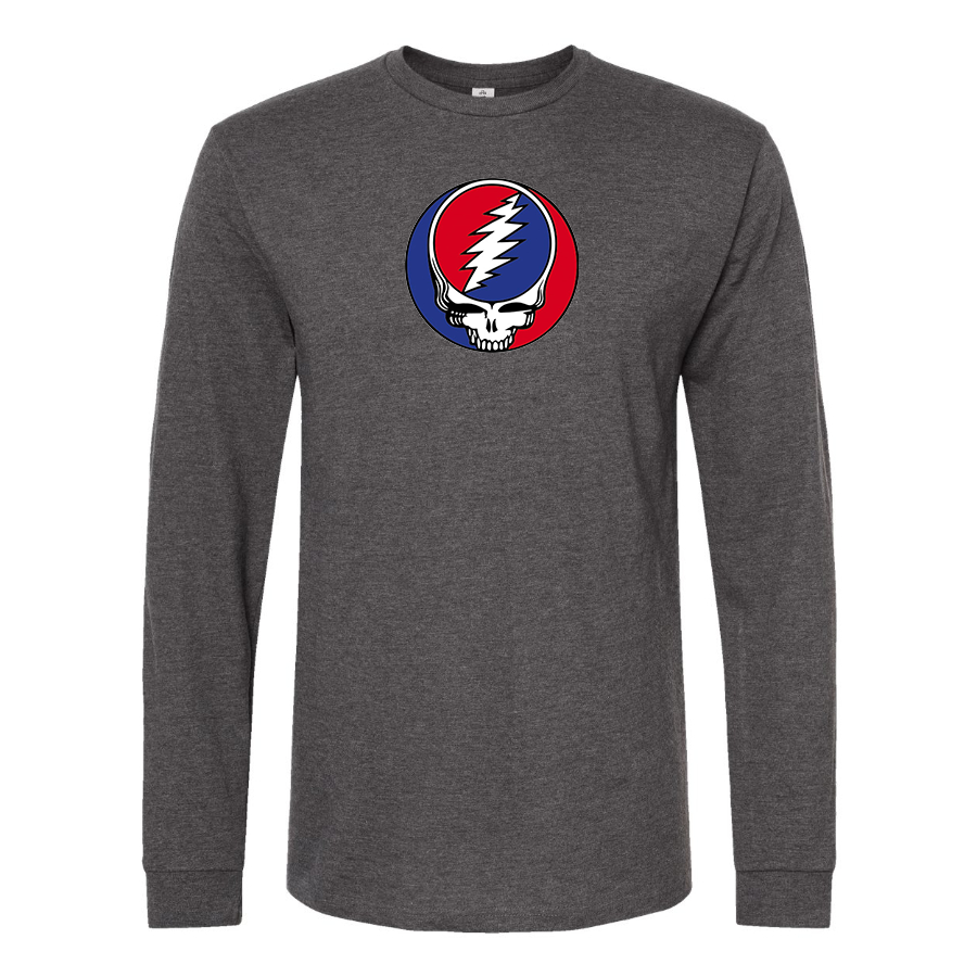 Men's Gratefu Dead Logo Cotton Long Sleeve T-Shirt