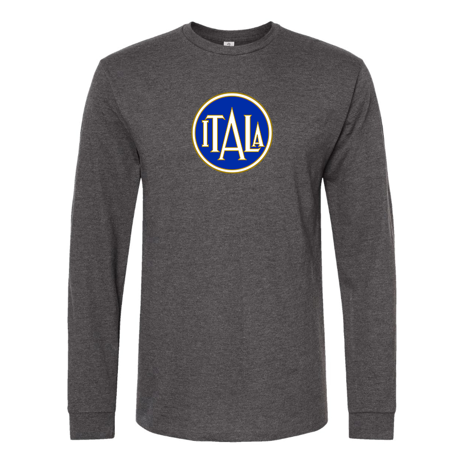 Men's  Itala Logo Cotton Long Sleeve T-Shirt