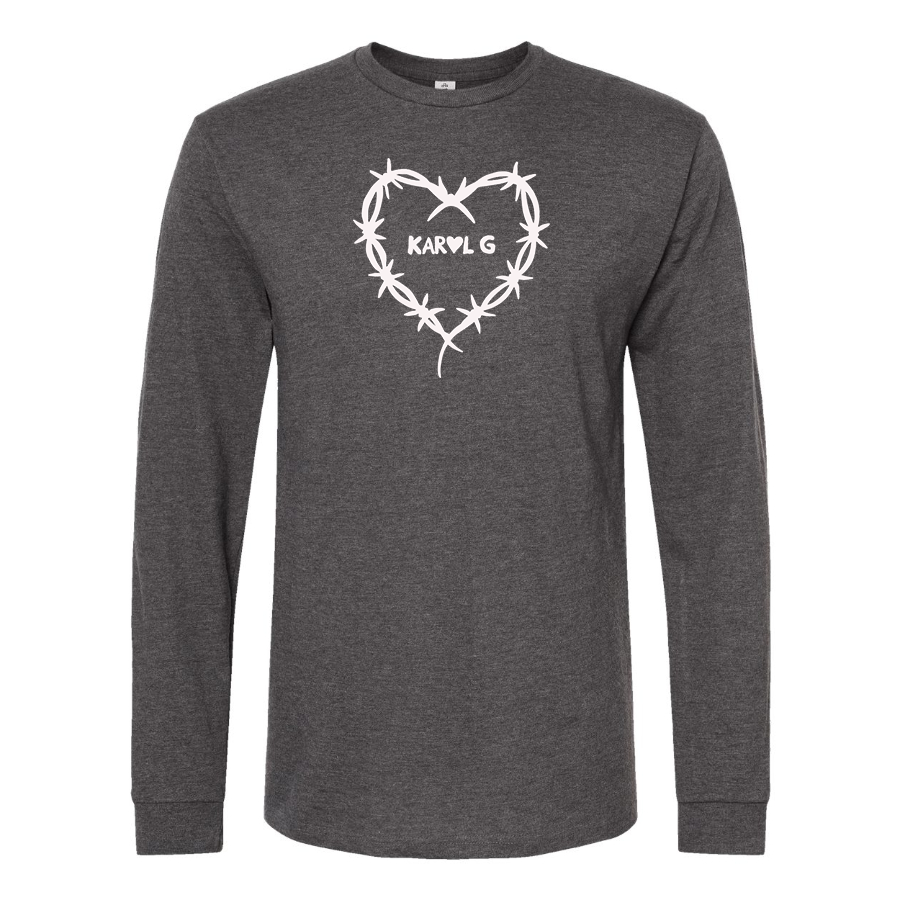 Men's KAROL G Logo Cotton Long Sleeve T-Shirt
