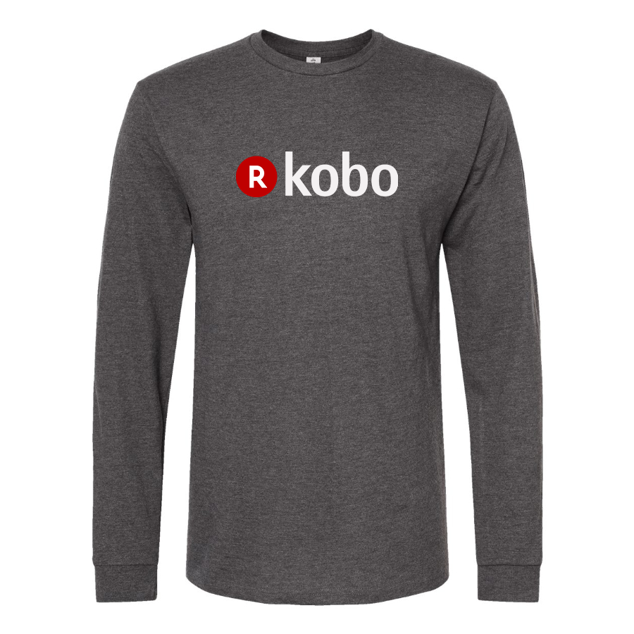 Men's Kobo Logo Cotton Long Sleeve T-Shirt